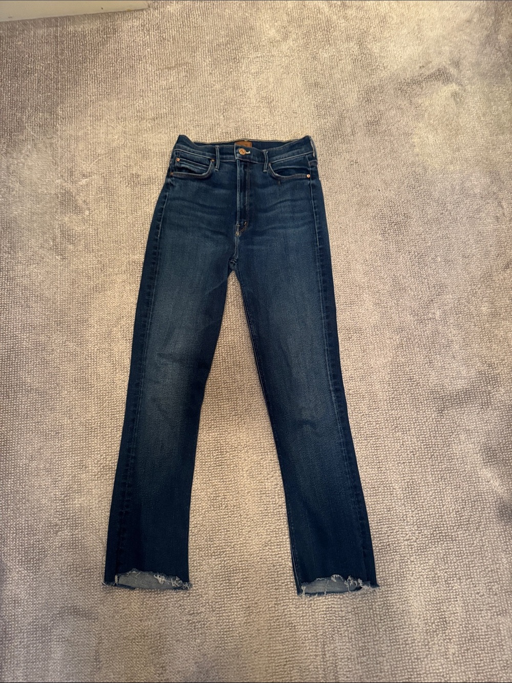 MOTHER High Waisted Runaway Jeans in Change is in the Air